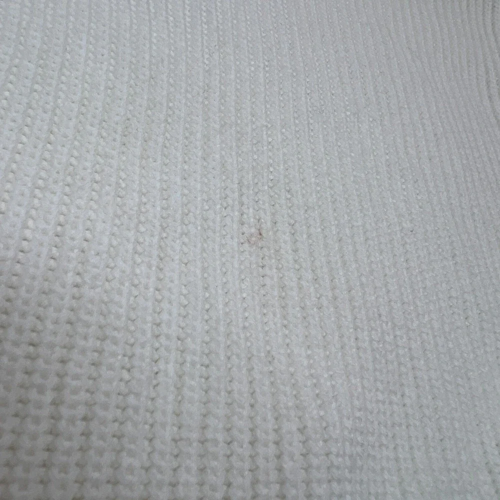 Fate Cream Knit Patchwork Bubble Sleeve Pullover Sweater Size Small NEW - Picture 13 of 16